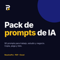 Pack de prompts de IA · 90 prompts para trabajo, estudio y negocio