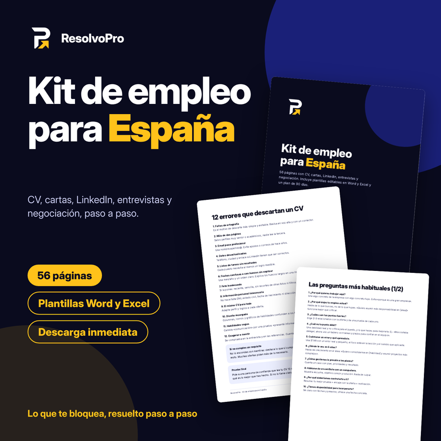 Kit de empleo · Job Search Kit (elige tu país / choose your country)